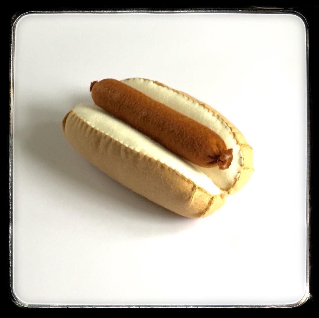 Felt hot dog