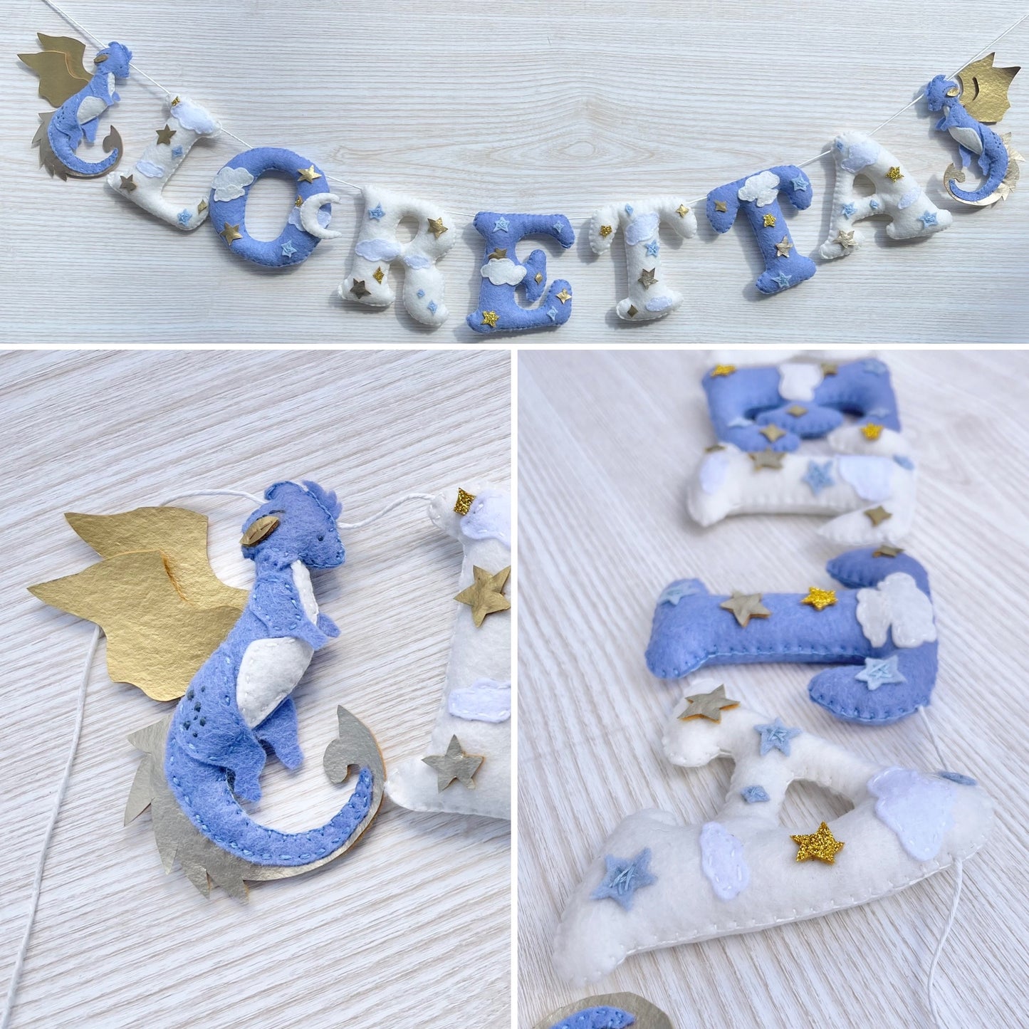 Dragon name garland