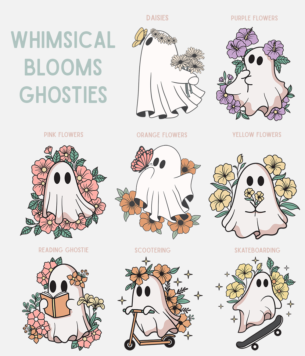 Floral Ghosties Collection – Whimsical Blooms